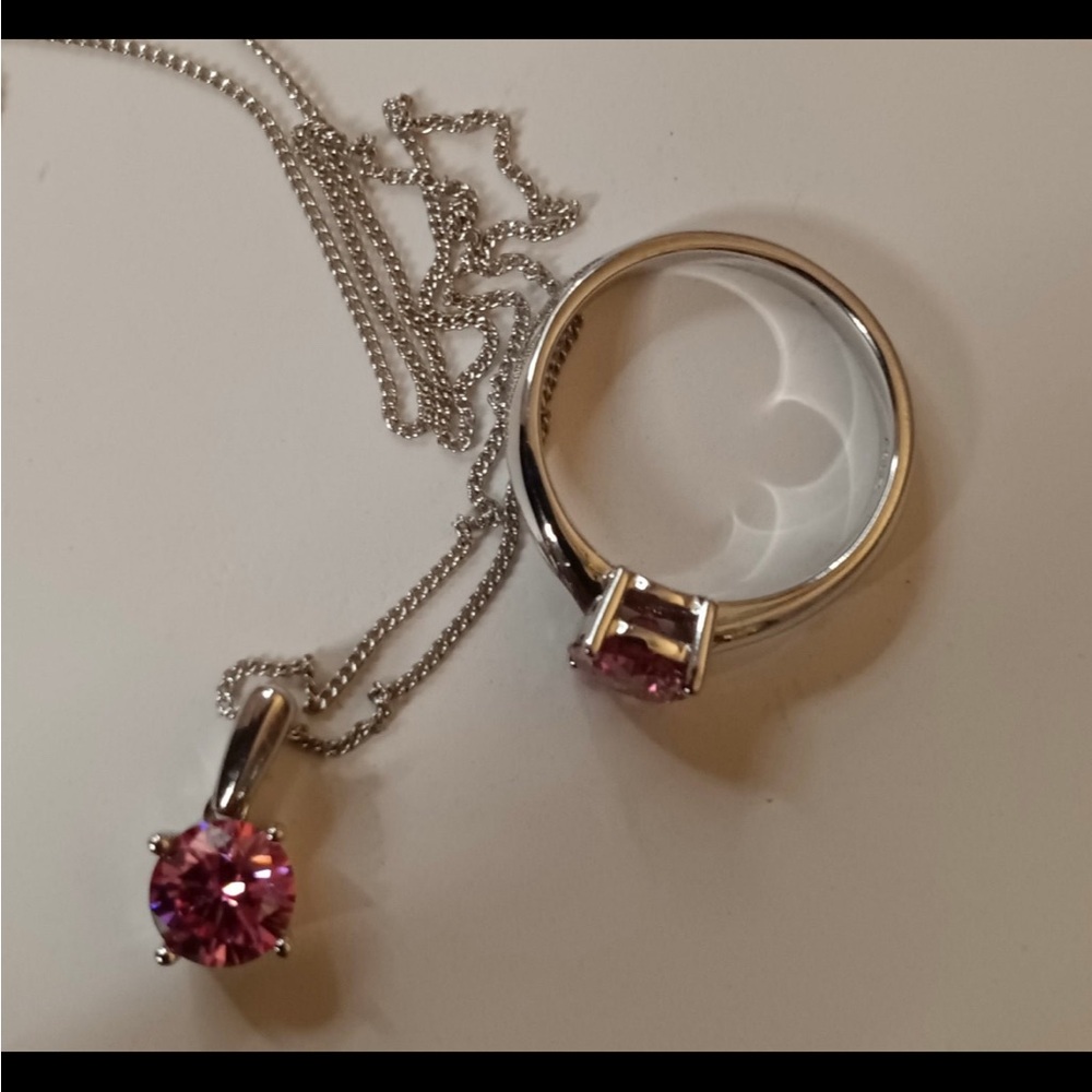 Lab Grown Pink Diamond Set